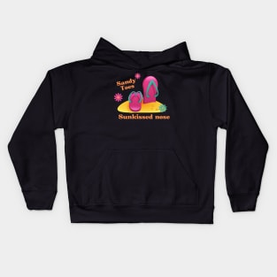 Sandy Toes Sunkissed Nose Kids Hoodie